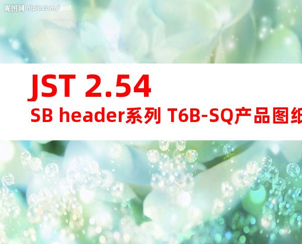 JST 2.54SB header系列 T6B-SQ产品图纸